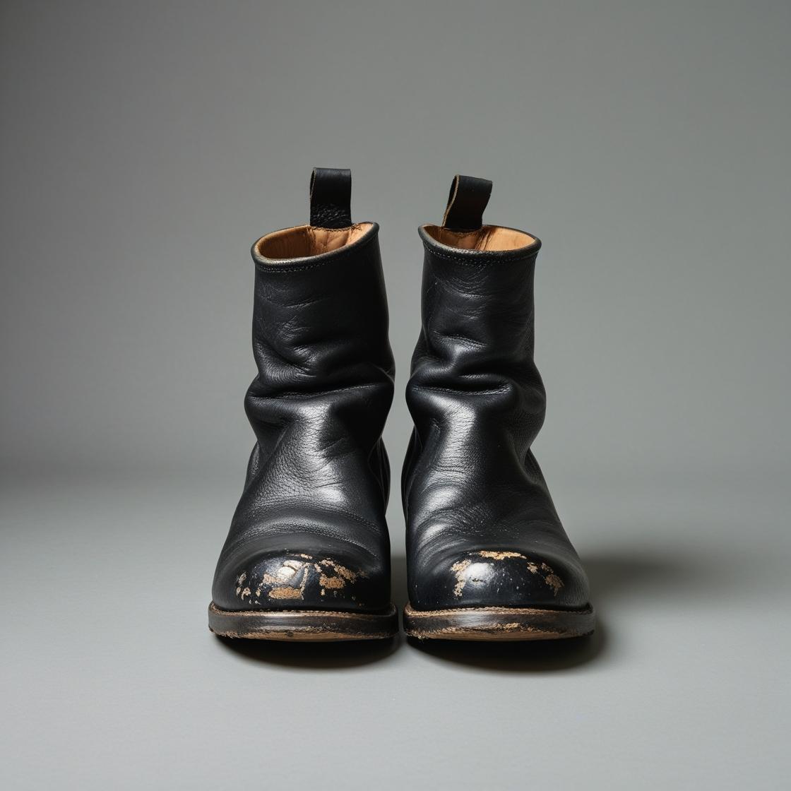 Black Rugged Cowboy Boots