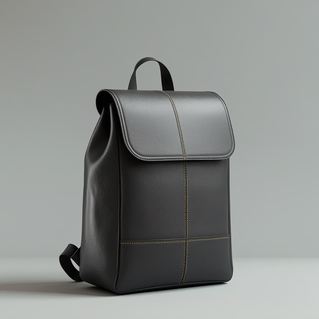 Black Flip-Open Backpack