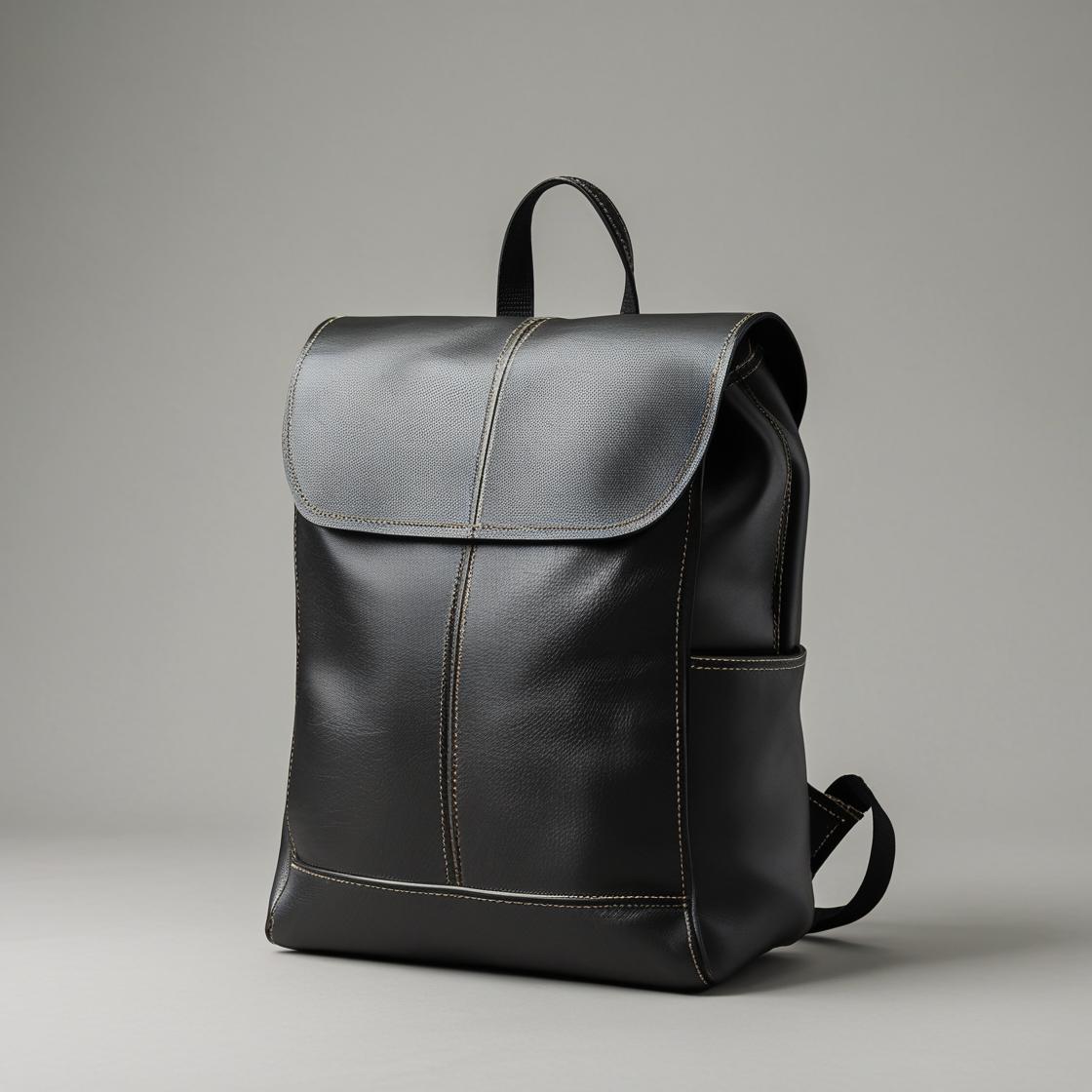 Black Flip-Open Backpack