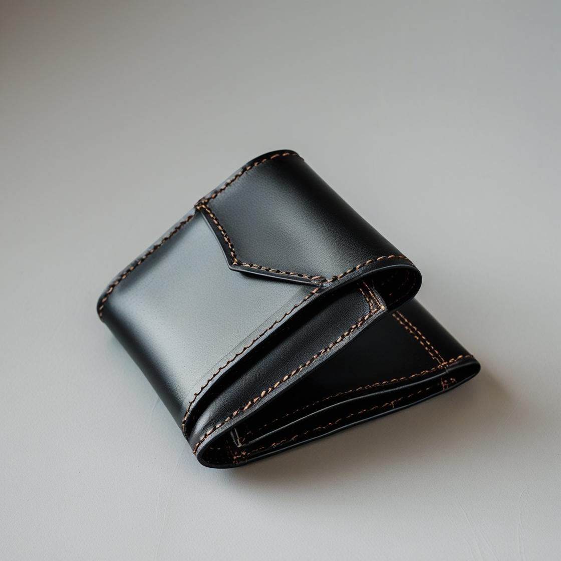 Black Multipurpose Leather Wallet Case