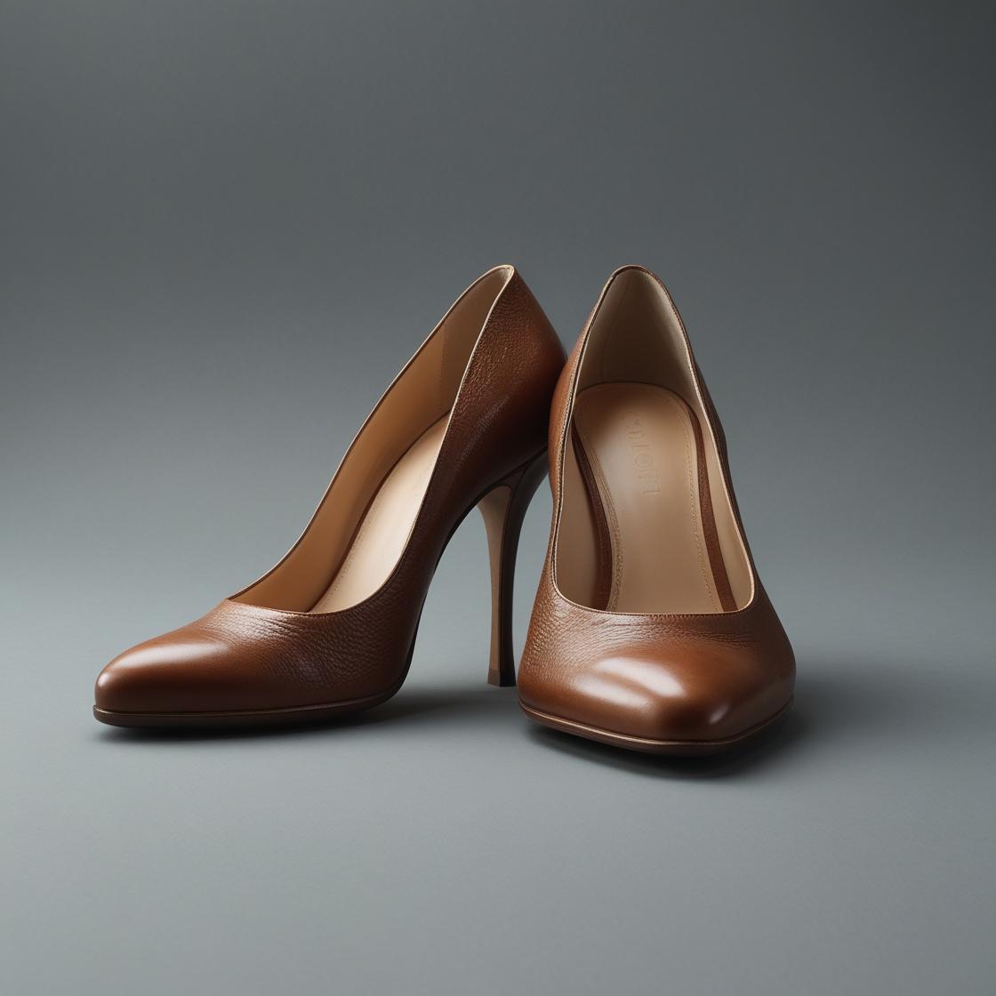 Brown High Stilettos