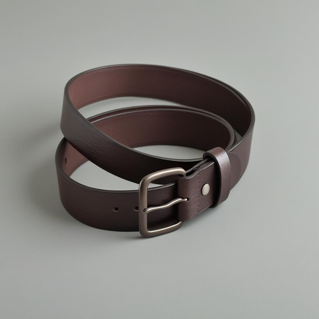 Brown Thin Leather Belt