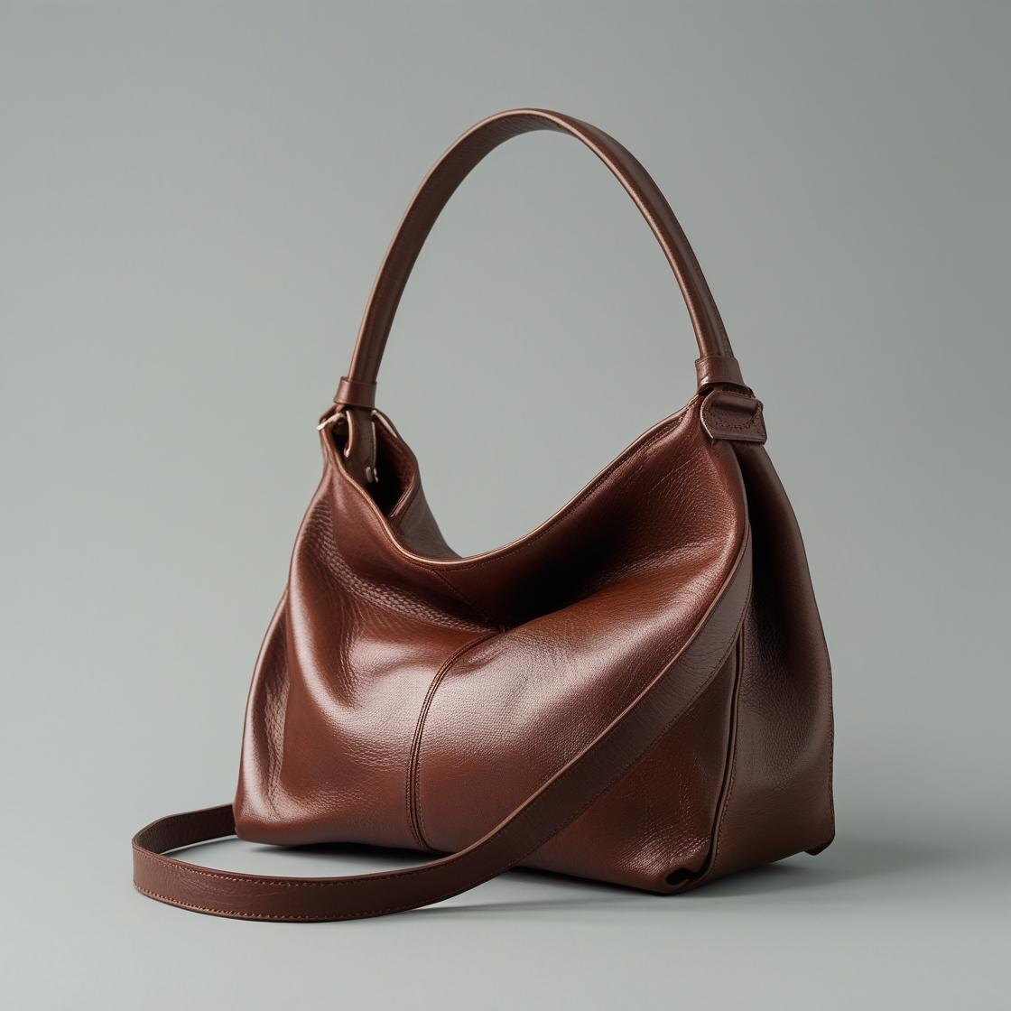 Brown Mini Leather Shoulder Bag