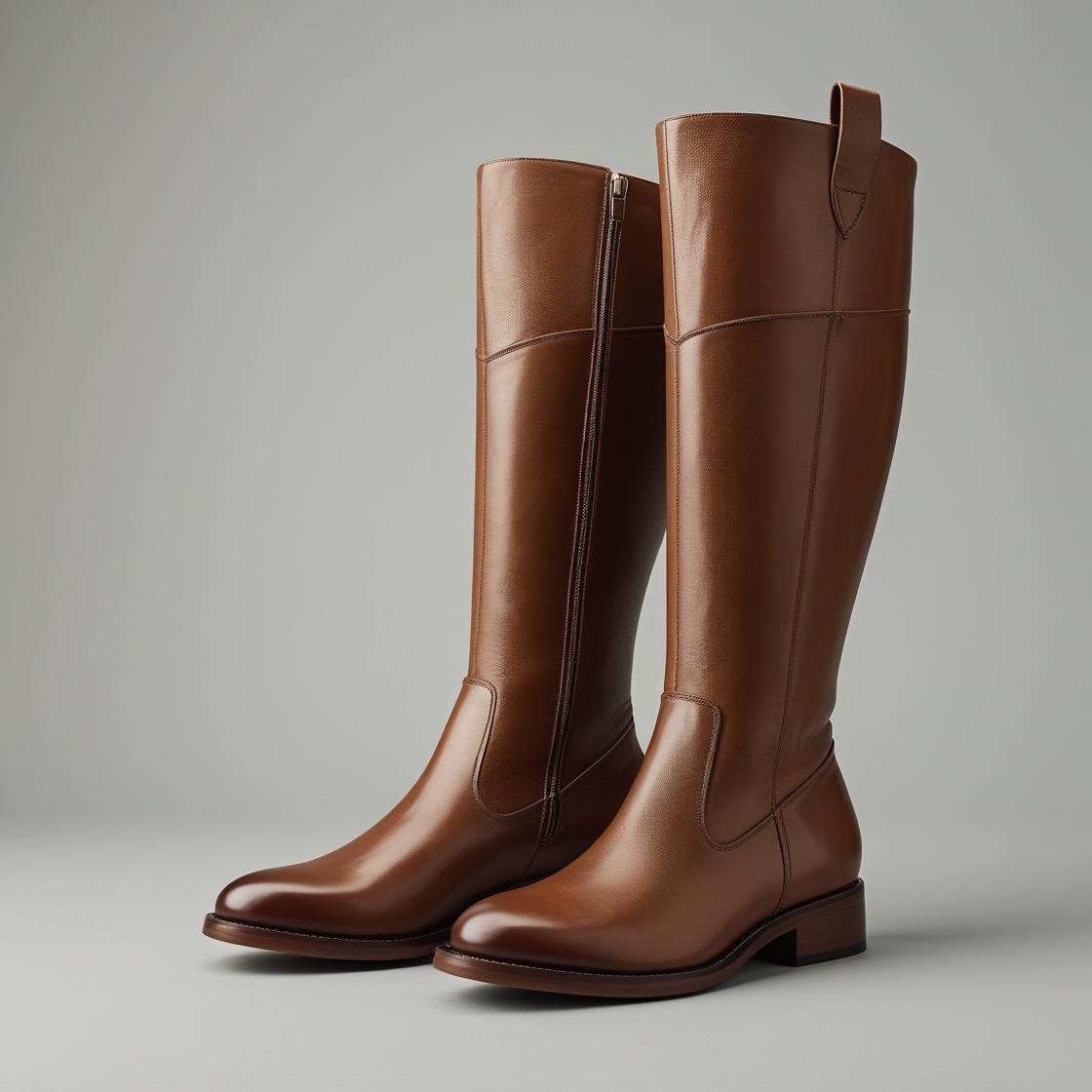 Brown Classic Knee High Boots