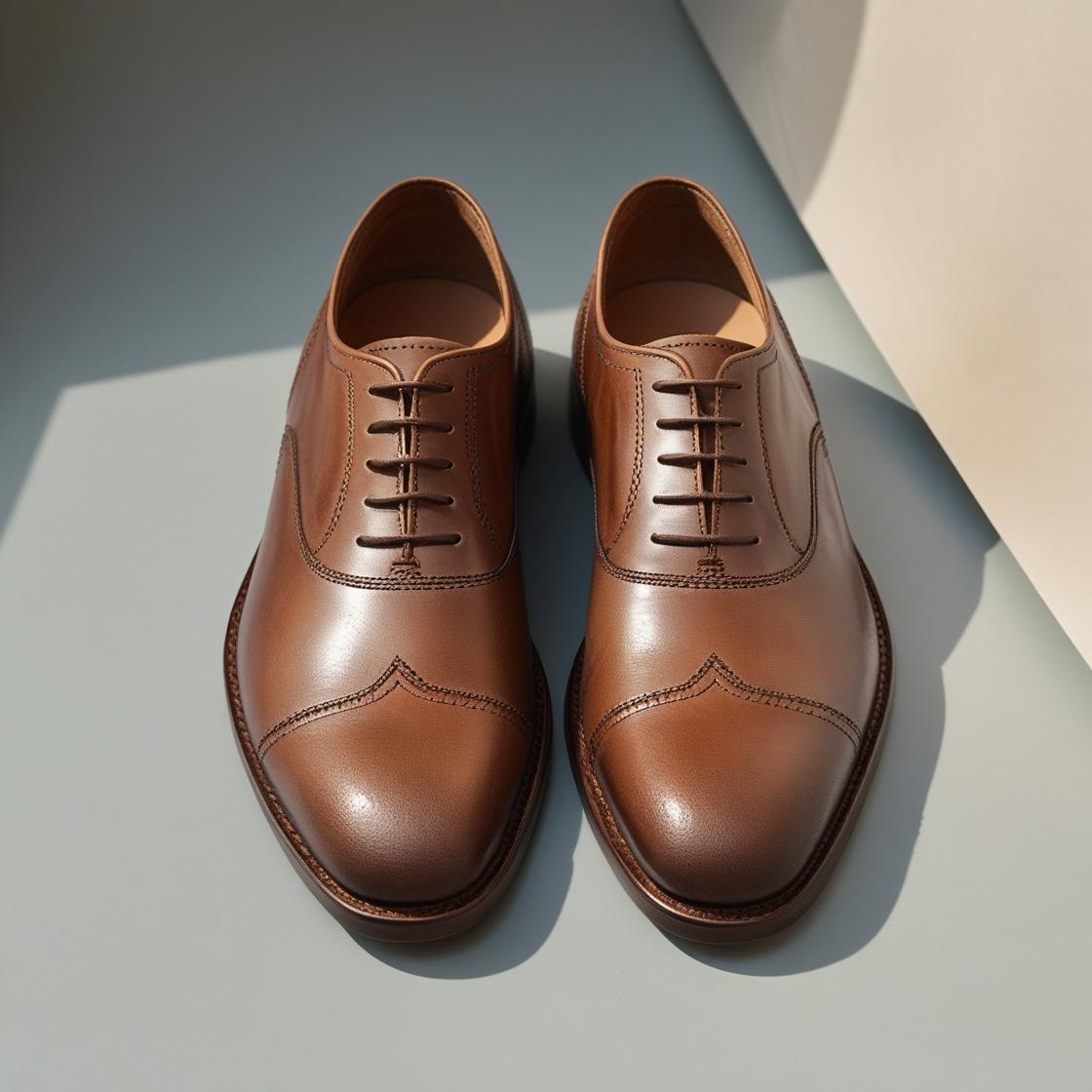 Classic Brown Leather Shoes for Men