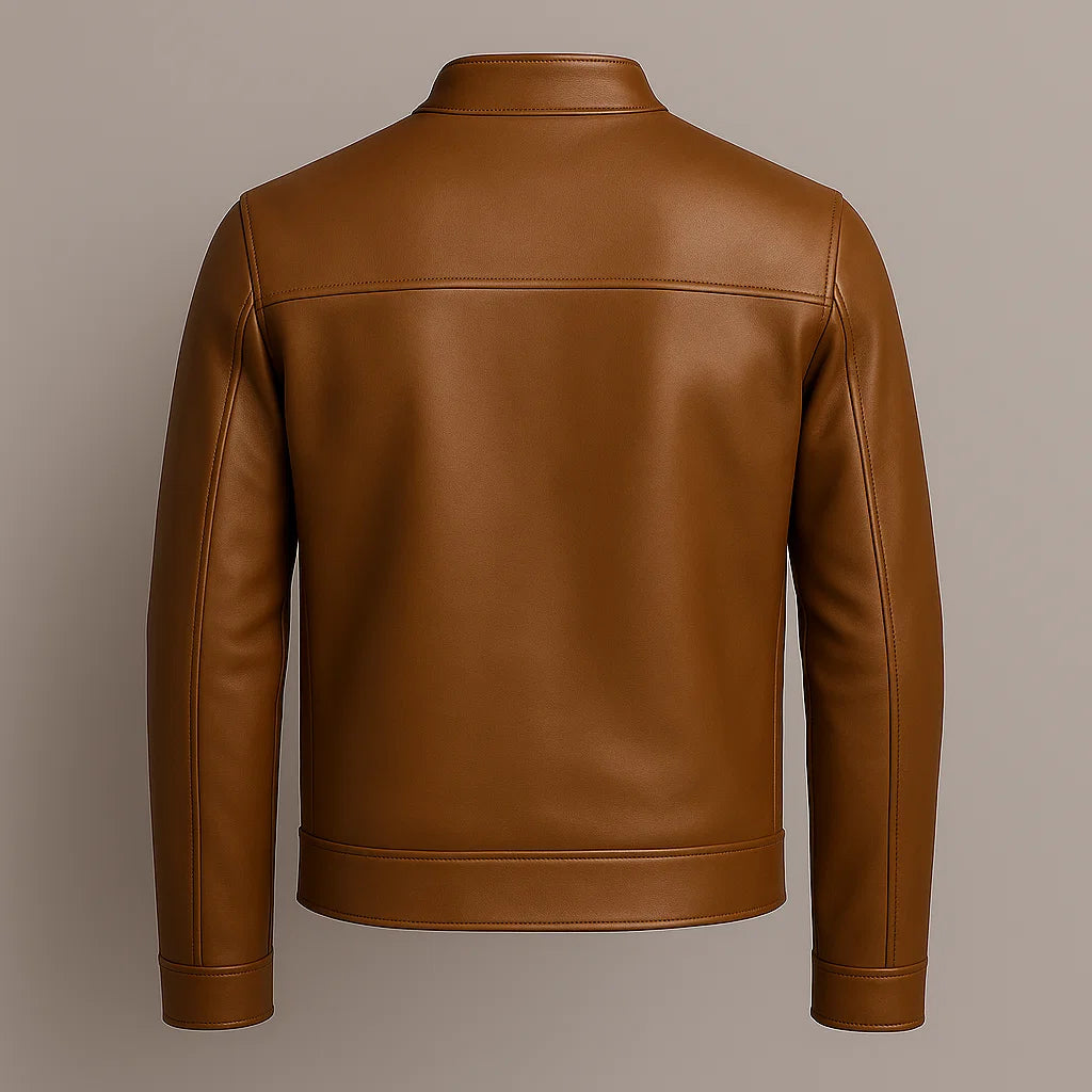 Glossy Leather Jacket