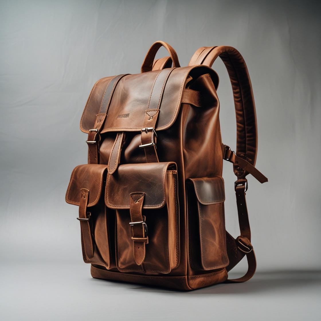 Rugged Brown Backpack Large